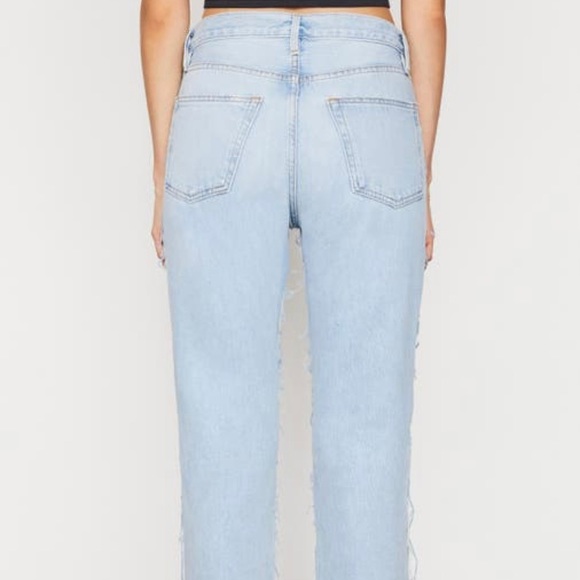 NWT Frame Layered Look Distressed Denim - Picture 3 of 9